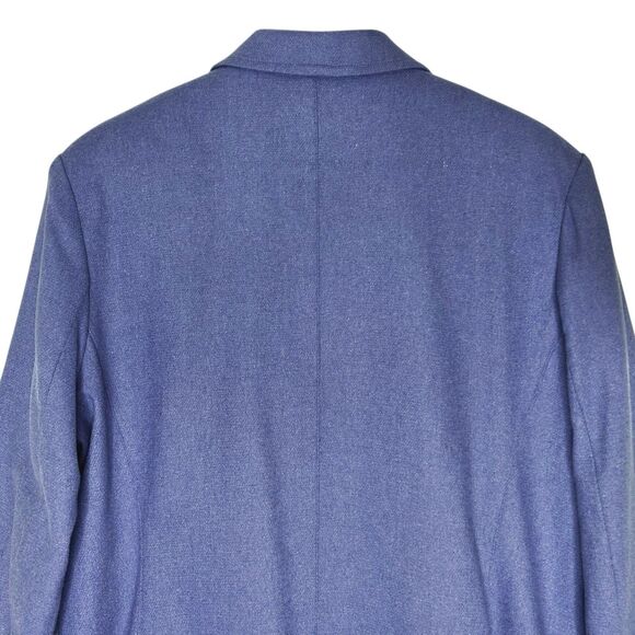 Harris Wallace Womens Blazer Jacket Wool Blend Zip Front Sz 16 Light Purple - Picture 9 of 12